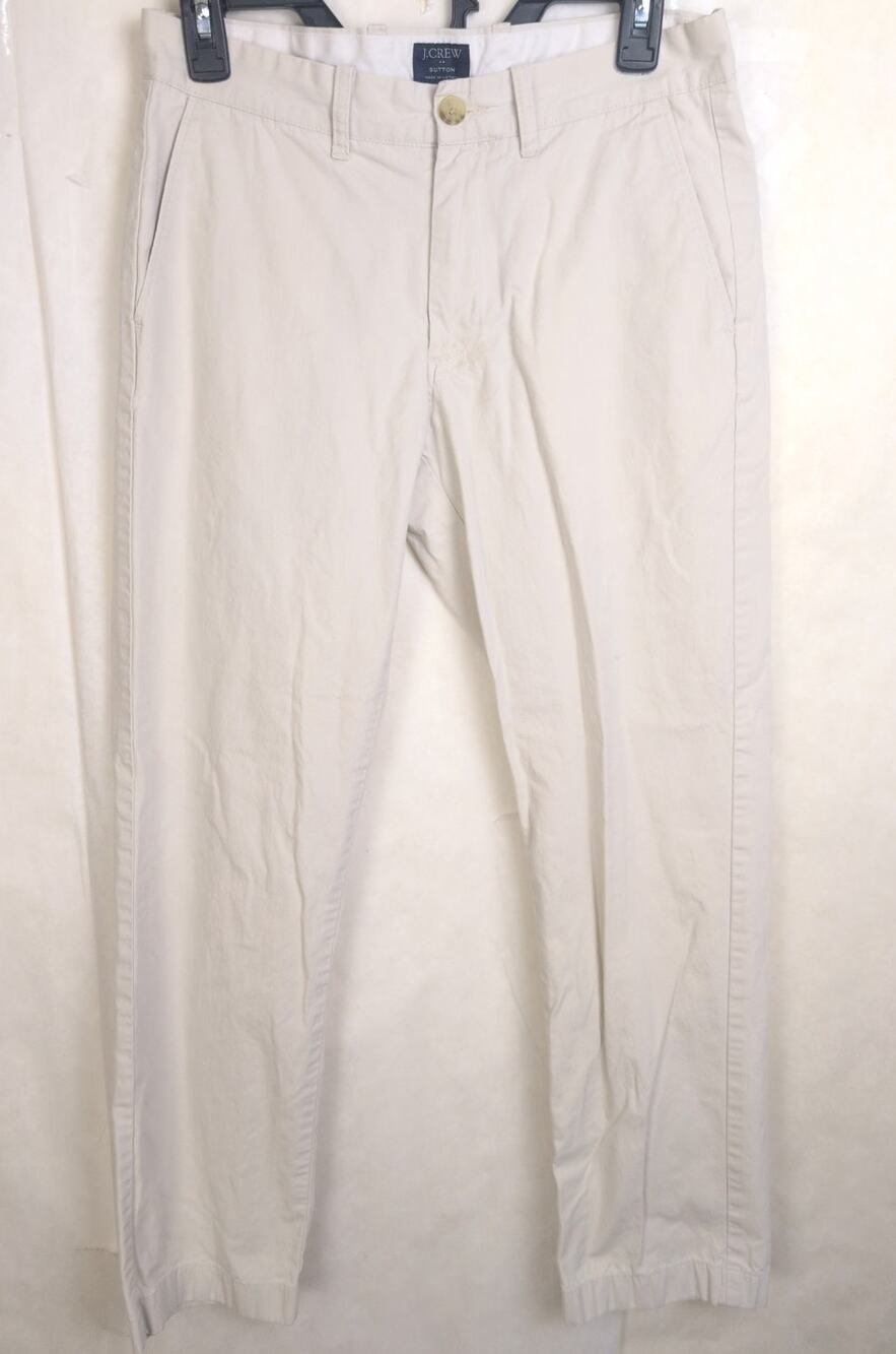 J Crew sutton tan khaki pants Size 29/30 Preppy Minimal Clasdic Resort Casual